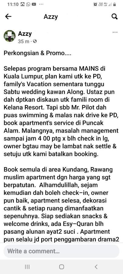 Islamic Homestay Apartment Kundang, Rawang Exterior photo